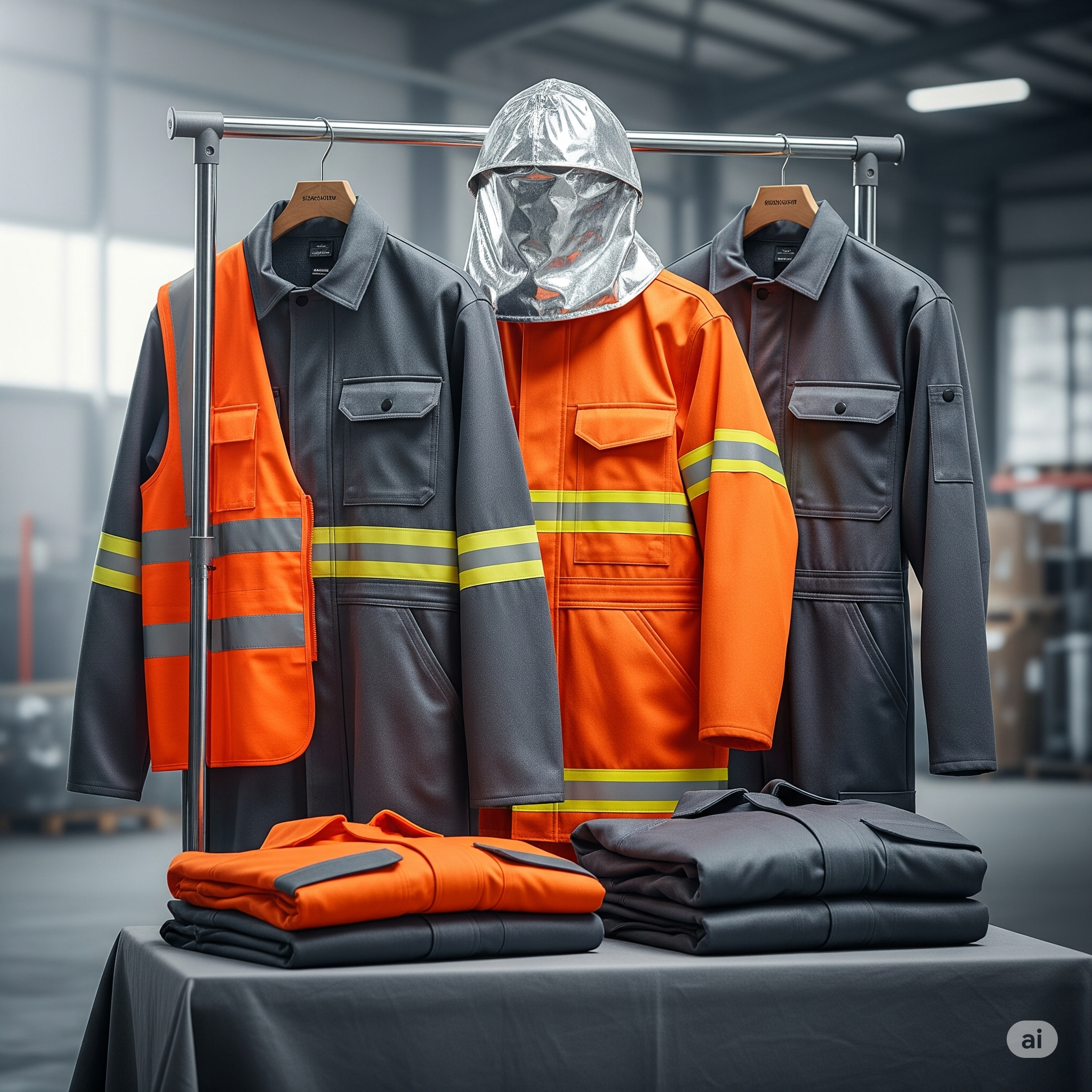 Overol de seguridad industrial de cuerpo completo, ideal para protección contra polvo, químicos o fuego

