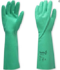 Guante de nitrilo verde
